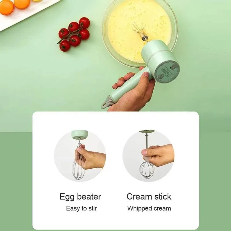 Electric Handheld Frother - 2-in-1 Milk Mixer  Whisk