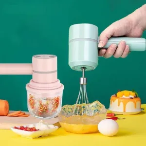 Electric Handheld Frother - 2-in-1 Milk Mixer  Whisk