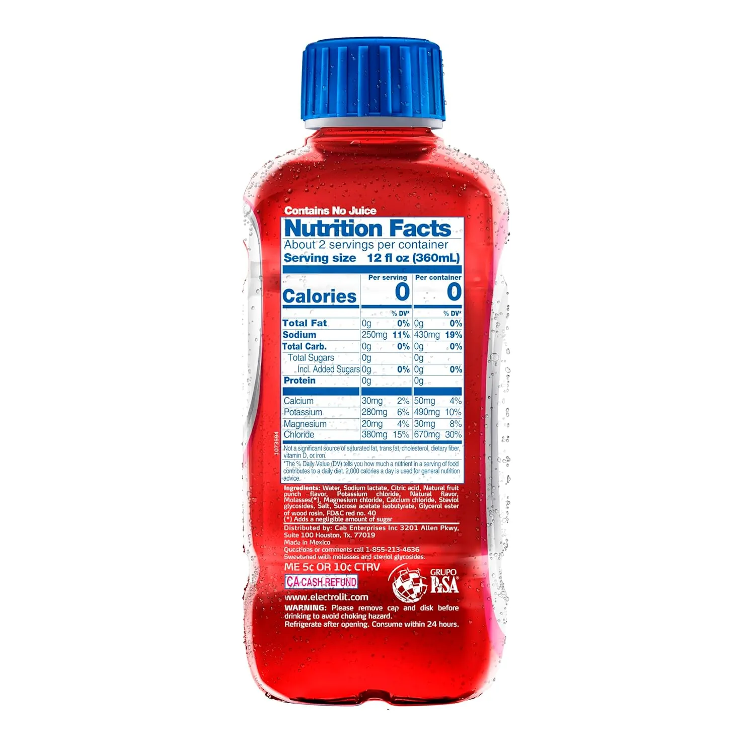 Electrolit Hydration Electrolyte Drinks, Sports Beverages with Electrolytes, 12 Pack