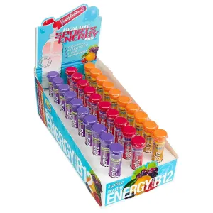 Energy Drink Mix, Variety Pack, 30 Tubes (1 Pack) BETTER GUIDE VITAMINS SUPLLEMENTS FREE BOOK