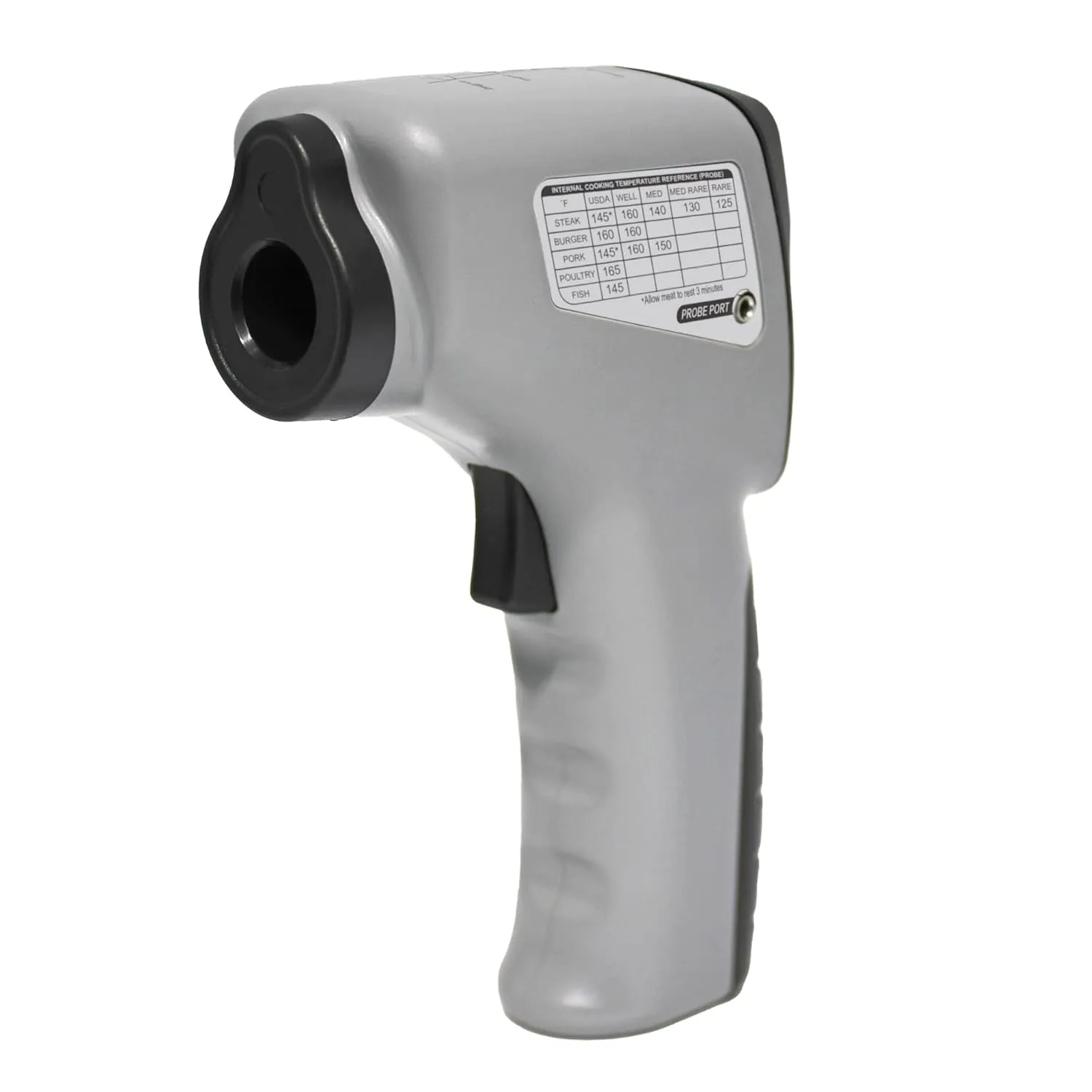 Escali Infrared Surface and Probe Digital Thermometer 40-inches Plug-in Probe, Two-in-One Adjustable Temperature Alert