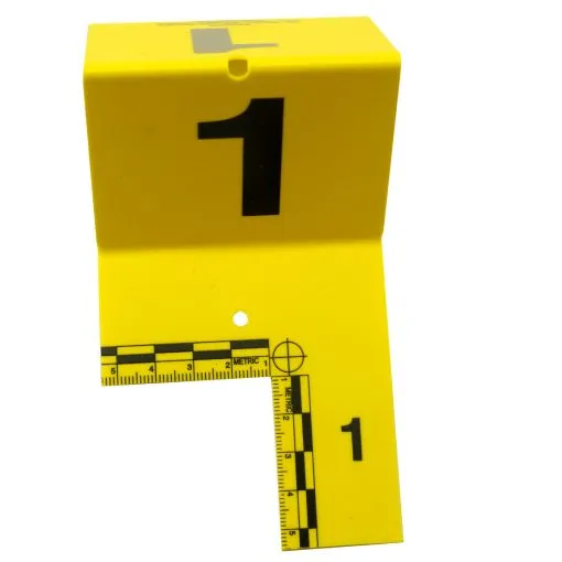 EVI-PAQ Cut-Out ID Tents Set 1-60 Marker Labels Yellow