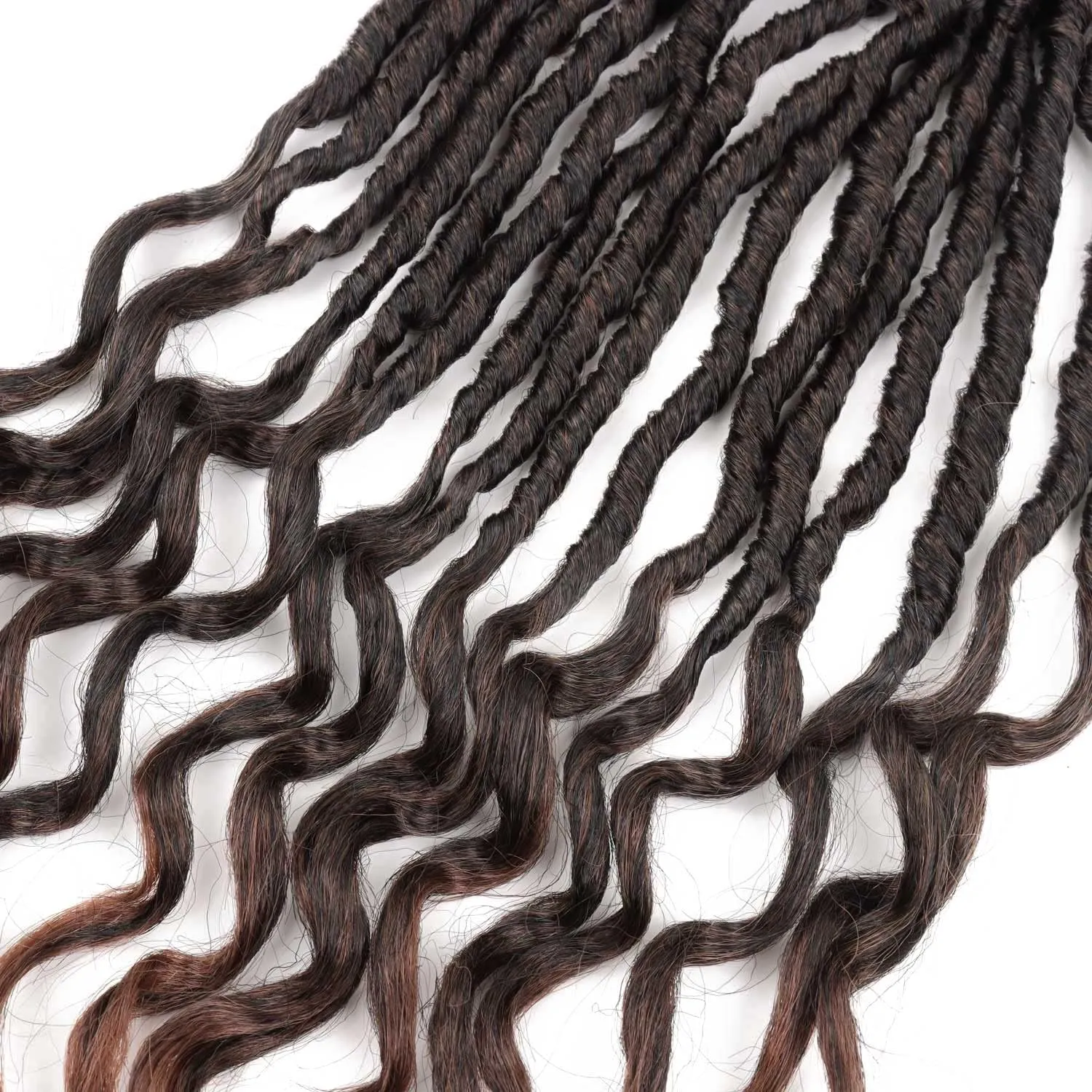 Faux Locs Crochet Hair 24 inch Soft Locs Crochet Hair pre looped 6 Packs Goddess Locs crochet Braids Crochet Locs for Women (24 Inch, T30)