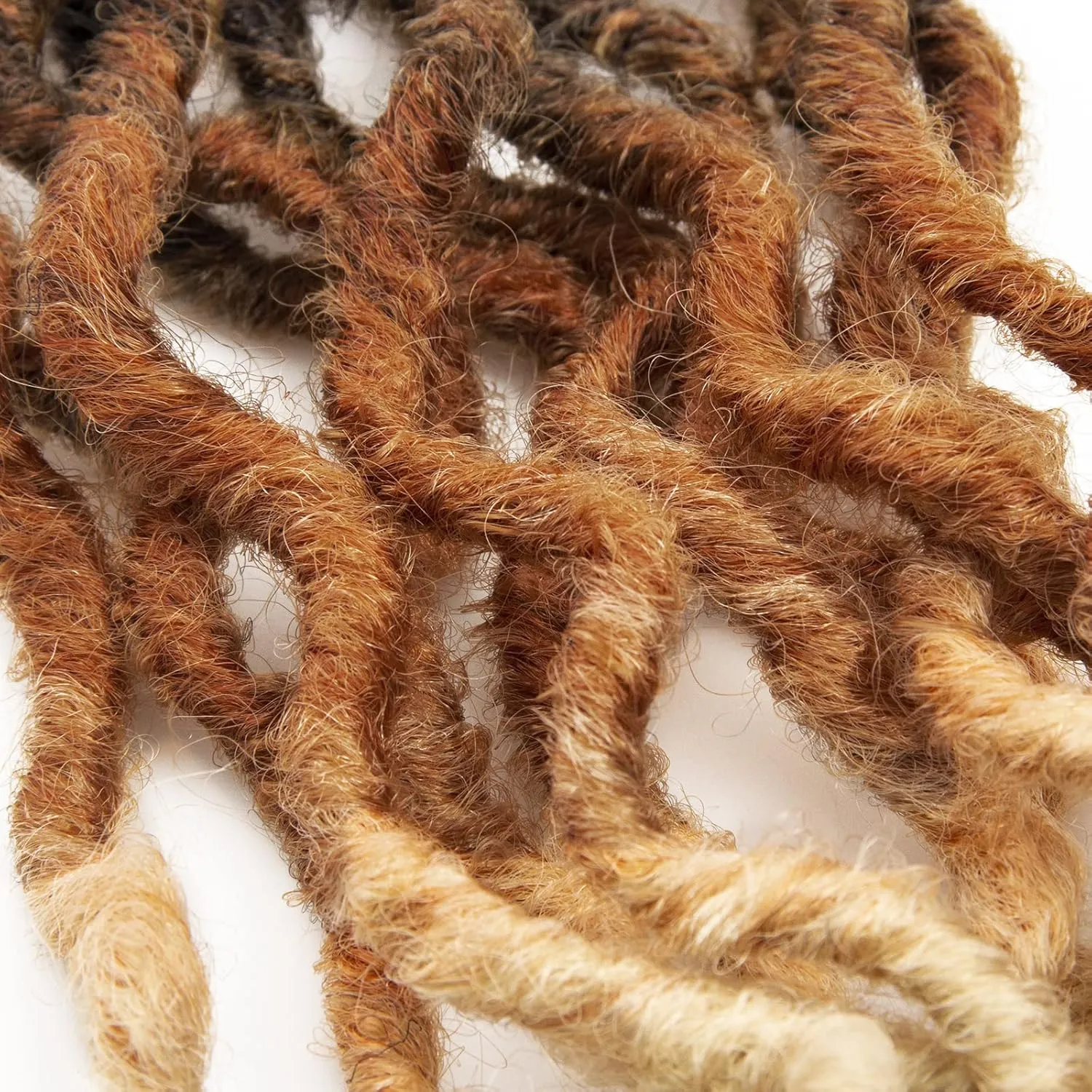 Faux Locs Crochet Hair 24Inch Goddess Locs Crochet Hair, 6Packs Pre Looped Wavy Locs Soft Locs Curly Ends Dreadlocks Faux Crochet Locs Synthetic Crochet Braids Hair Extensions (1B/30/613, 24'')