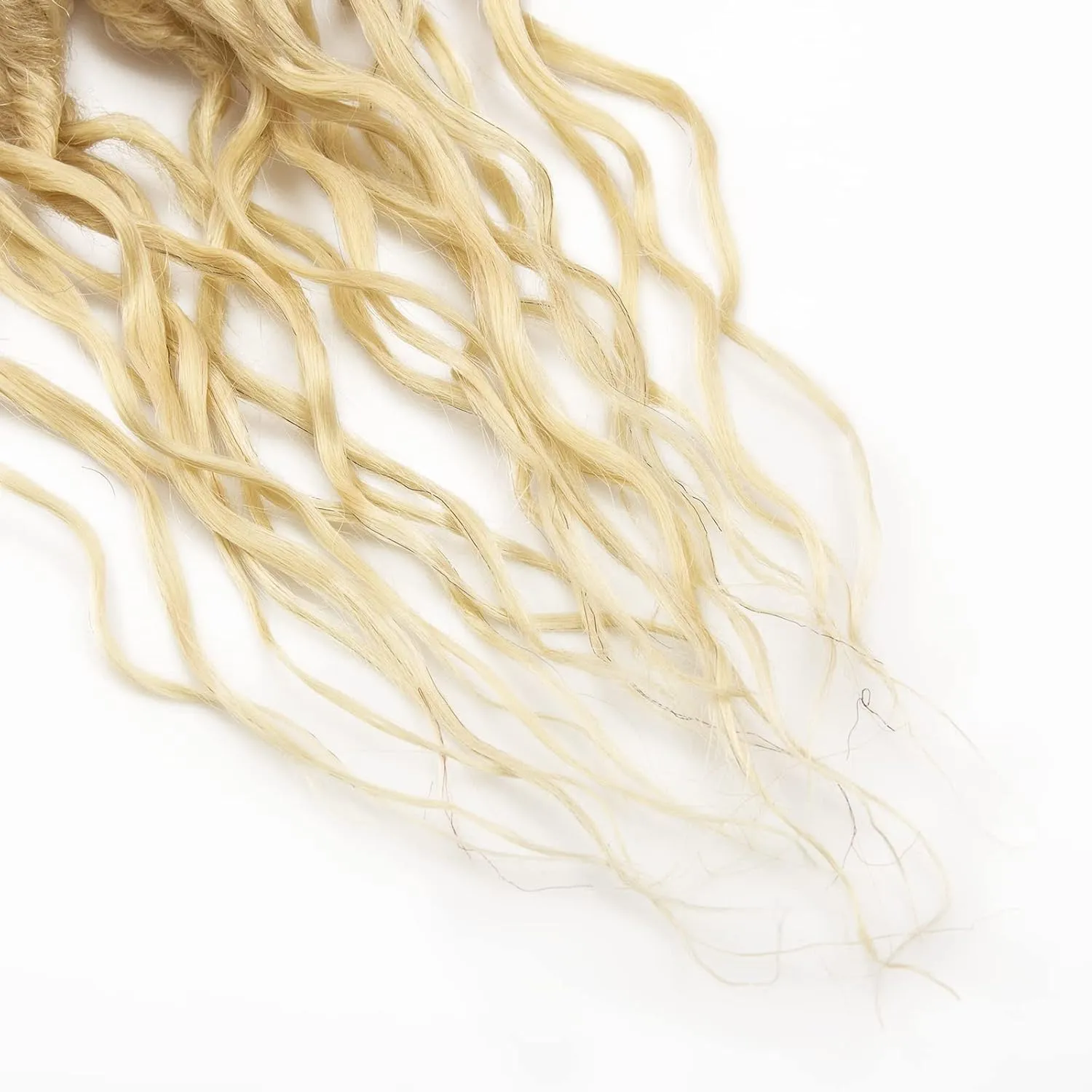 Faux Locs Crochet Hair 24Inch Goddess Locs Crochet Hair, 6Packs Pre Looped Wavy Locs Soft Locs Curly Ends Dreadlocks Faux Crochet Locs Synthetic Crochet Braids Hair Extensions (1B/30/613, 24'')
