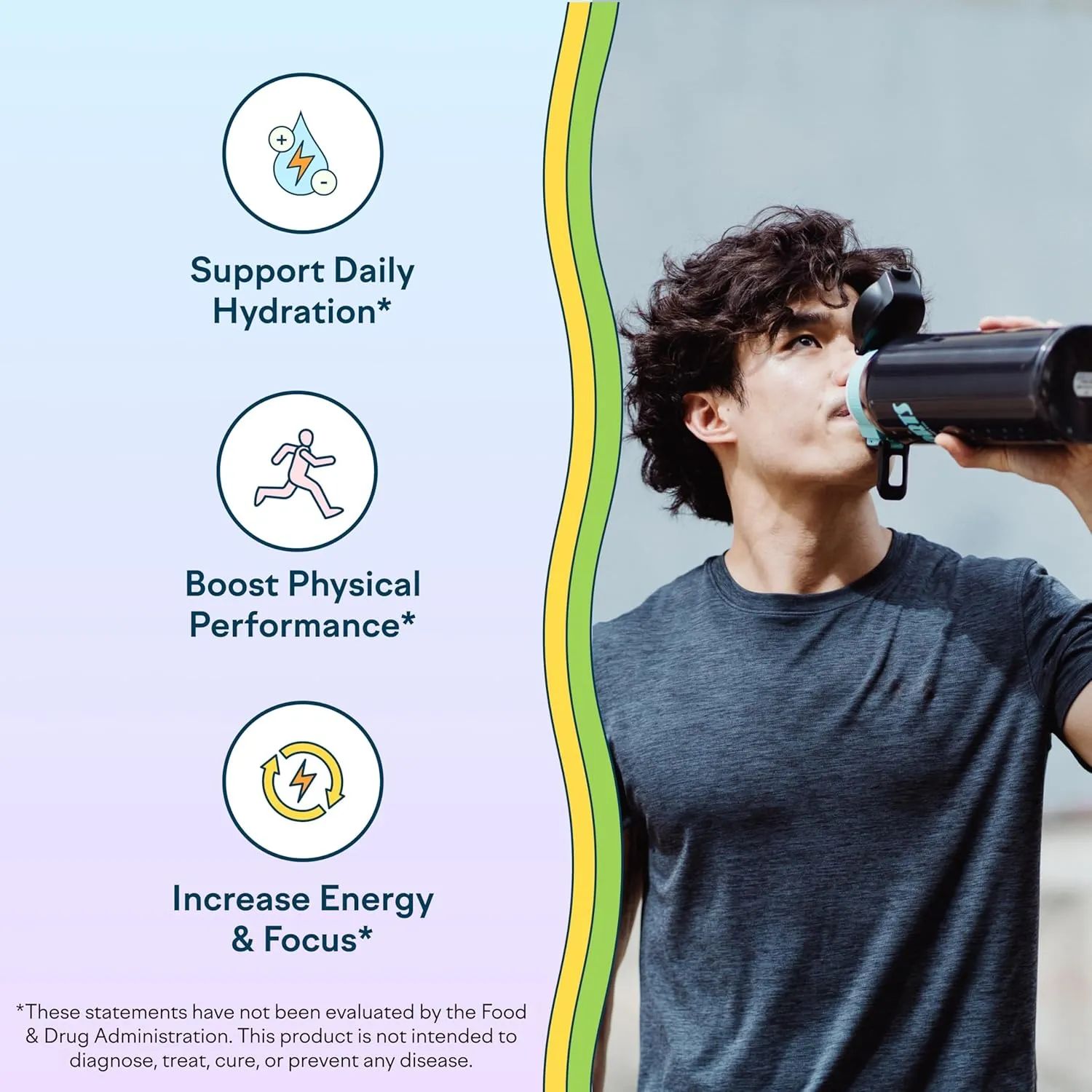Feel Goods Hydration Hero, 1,000mg Electrolytes Powder, Sugar Free, Magnesium, Organic Aloe Vera, L Theanine, Vitamin C, Vegan, Non GMO, On The Go Electrolyte Packets, Variety Pack, 12 Count