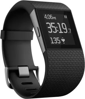 Fitbit Surge Fitness Superwatch, Black, Large (US Version)