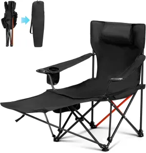 Folding Camping Chair Portable Outdoor Heavy Duty Chairs Lawn Chair,Lightweight Folding Chair for Camping - Outdoor Chair Supports Camp Chair Outdoor,Compact Folding Chairs Outdoor Backpack Chair