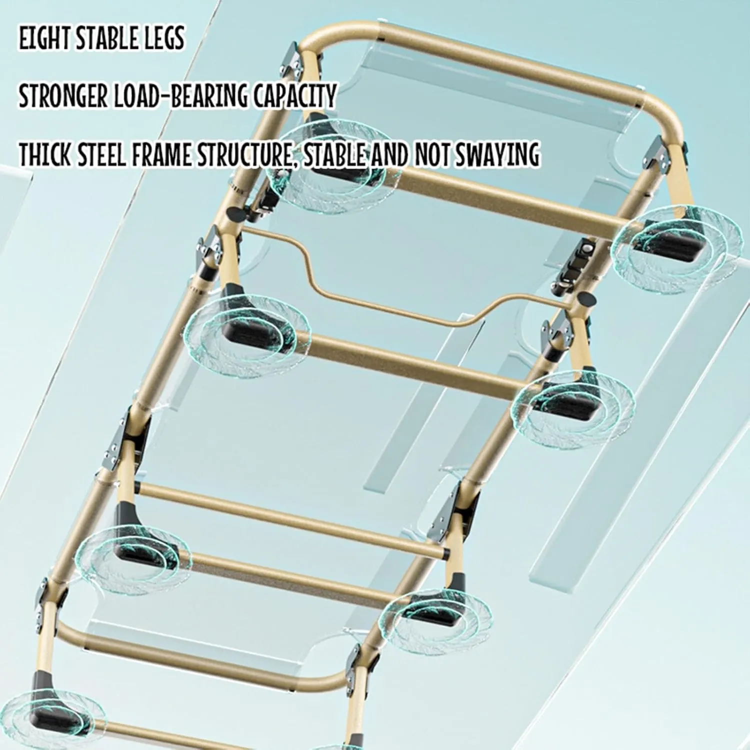 Folding Camping Cot for Adults, Camping Cot, 5 Positions Adjustable Patio Chaise Lounge Chair, Portable Sleeping Cot, for Bedroom, Pool, Patio, 193x68x30cm