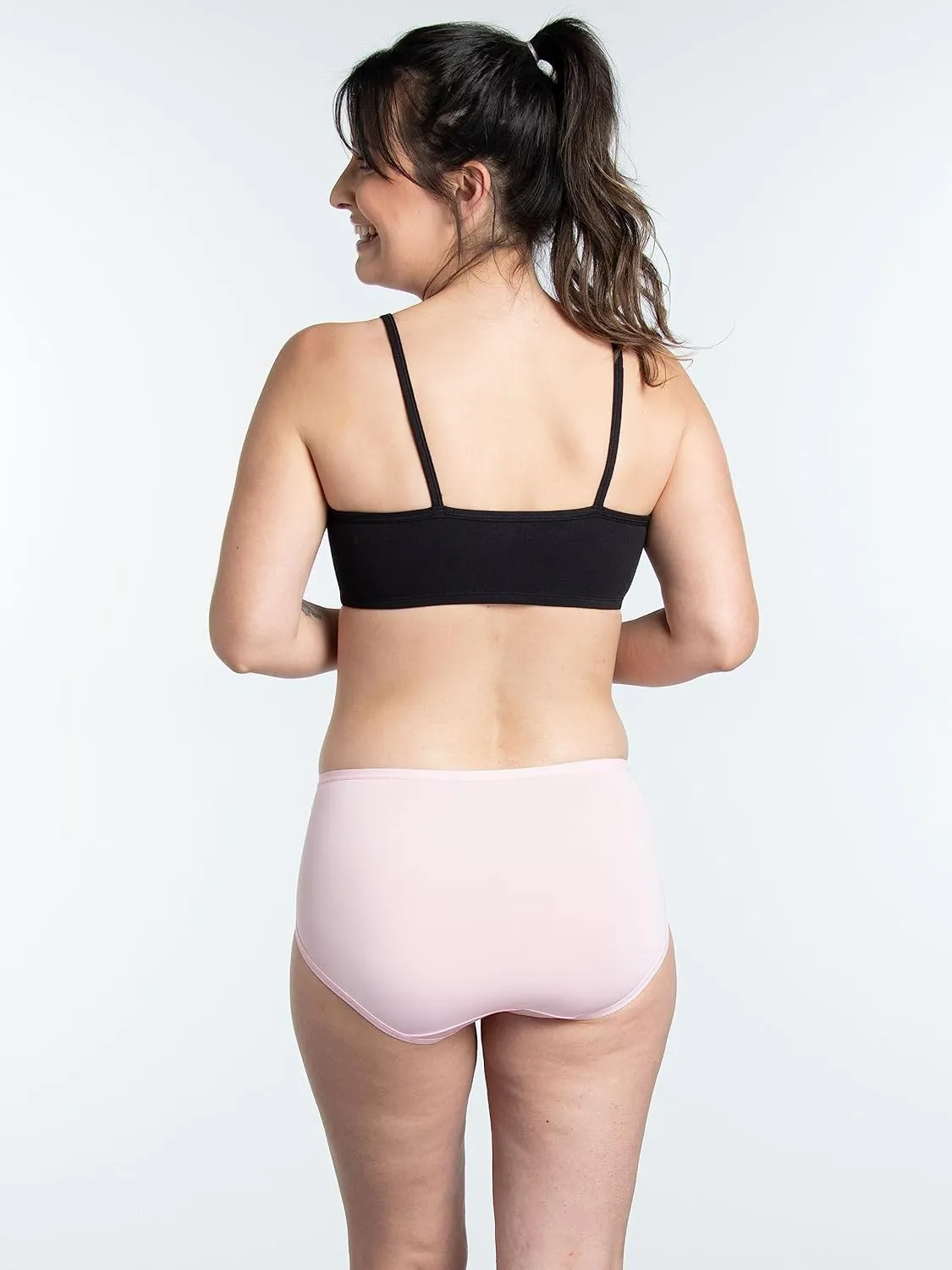 Fruit of the Loom Women's Lightweight Microfiber Underwear, Smooth Under Clothes, Available in Plus Size