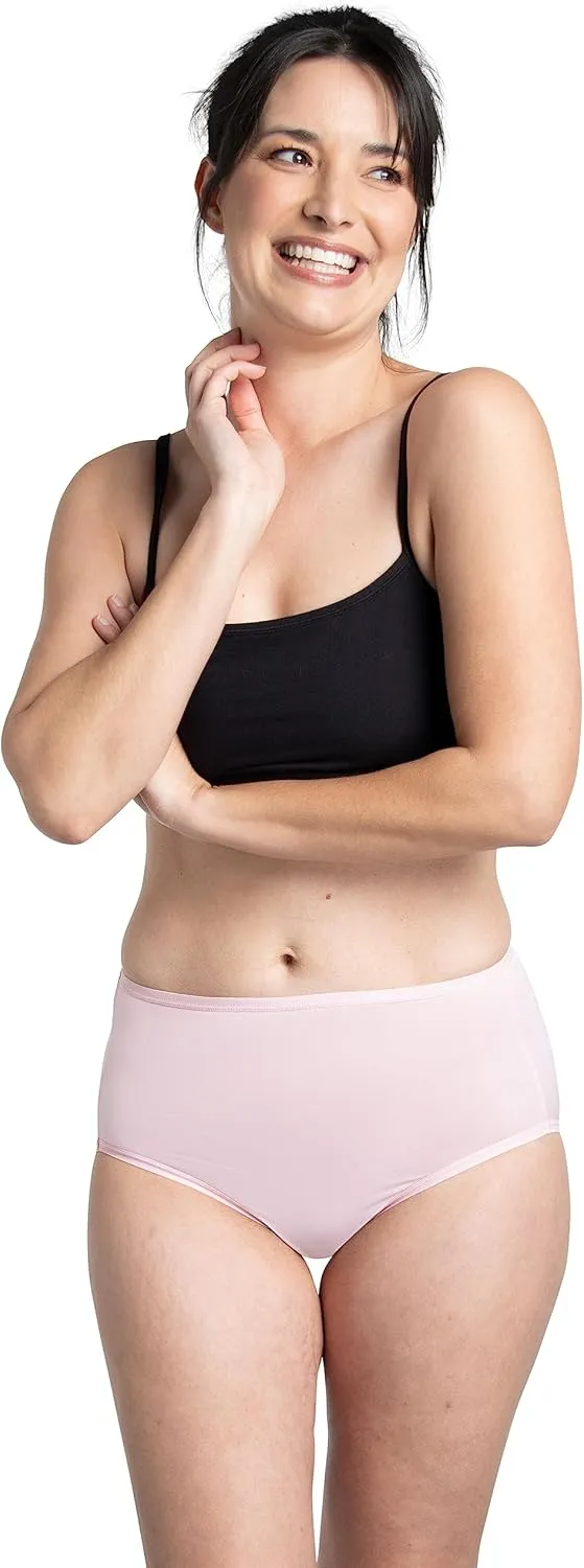 Fruit of the Loom Women's Lightweight Microfiber Underwear, Smooth Under Clothes, Available in Plus Size