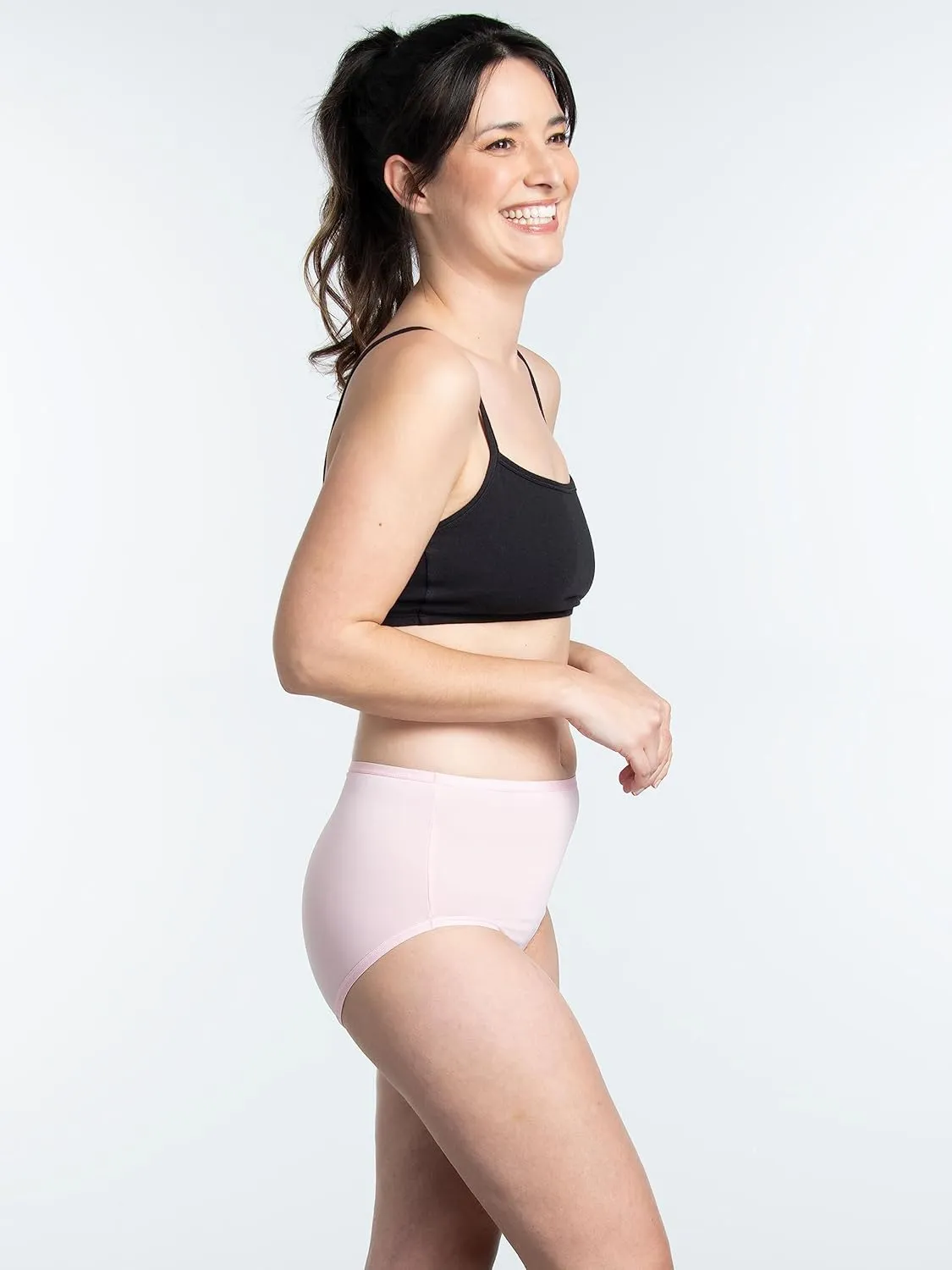 Fruit of the Loom Women's Lightweight Microfiber Underwear, Smooth Under Clothes, Available in Plus Size