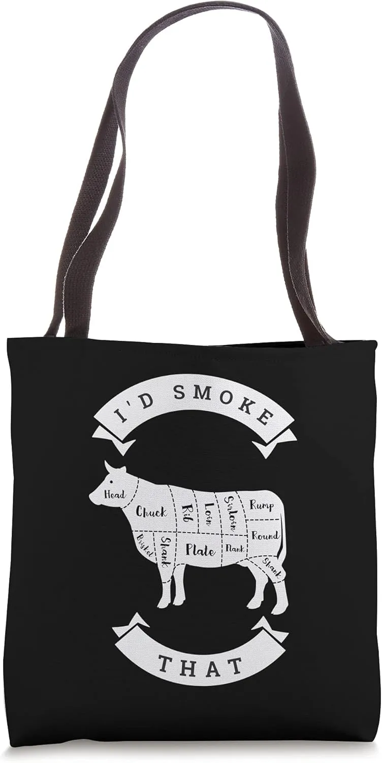 Funny Grill BBQ Pellet Smoker Chef Gift Tote Bag