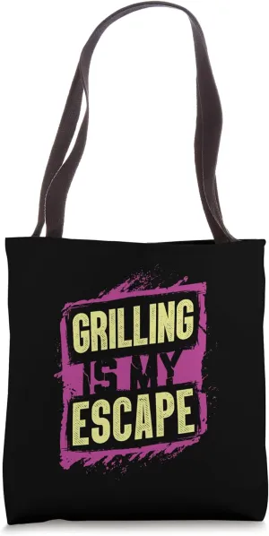 Funny Grill Grilling Master Barbecue Backyard BBQ Tote Bag