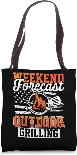 Funny Grill Outdoor Grilling Barbeque BBQ Grillmaster Tote Bag