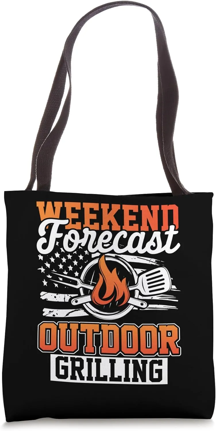 Funny Grill Outdoor Grilling Barbeque BBQ Grillmaster Tote Bag