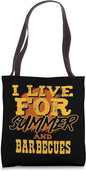 Funny Grilling BBQ Summer Barbecue for Backyard Cookouts Tote Bag