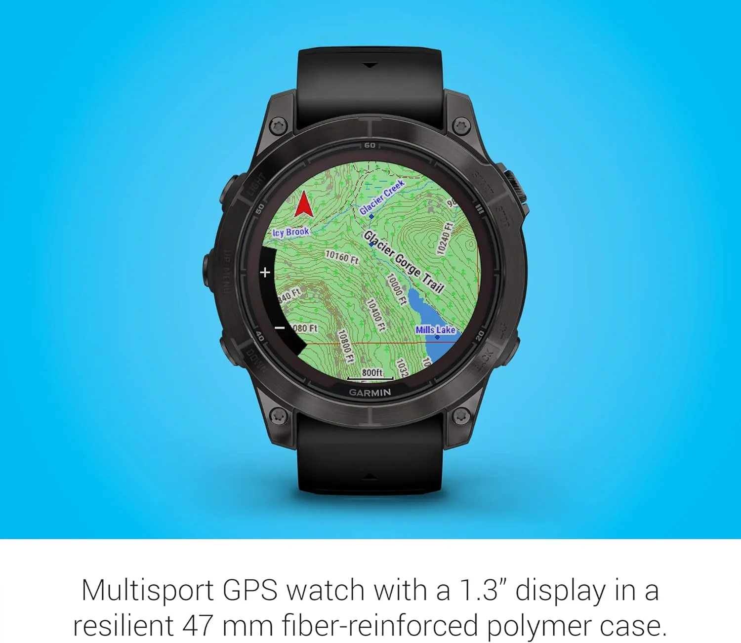 Garmin fēnix 7 Pro Sapphire Solar, Multisport GPS Smartwatch, Built-in Flashlight, Solar Charging Capability, Black