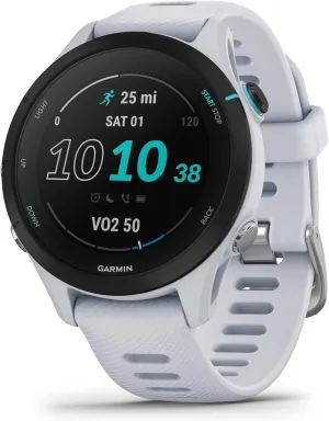 Garmin Forerunner® 255S Music, Smaller GPS Running Smartwatch with Music, Advanced Insights, Long-Lasting Battery, Whitestone (Renewed)