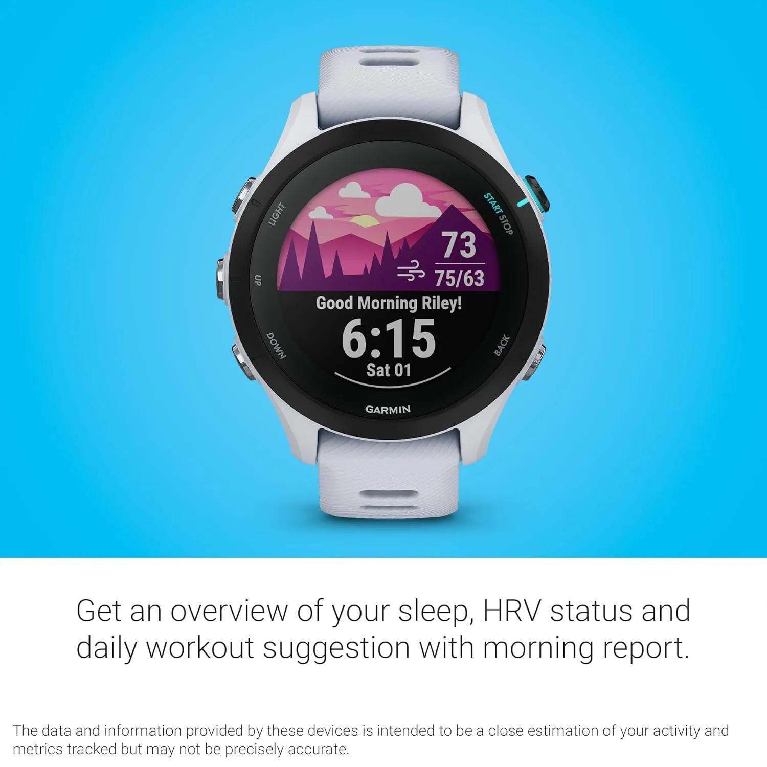 Garmin Forerunner® 255S Music, Smaller GPS Running Smartwatch with Music, Advanced Insights, Long-Lasting Battery, Whitestone (Renewed)