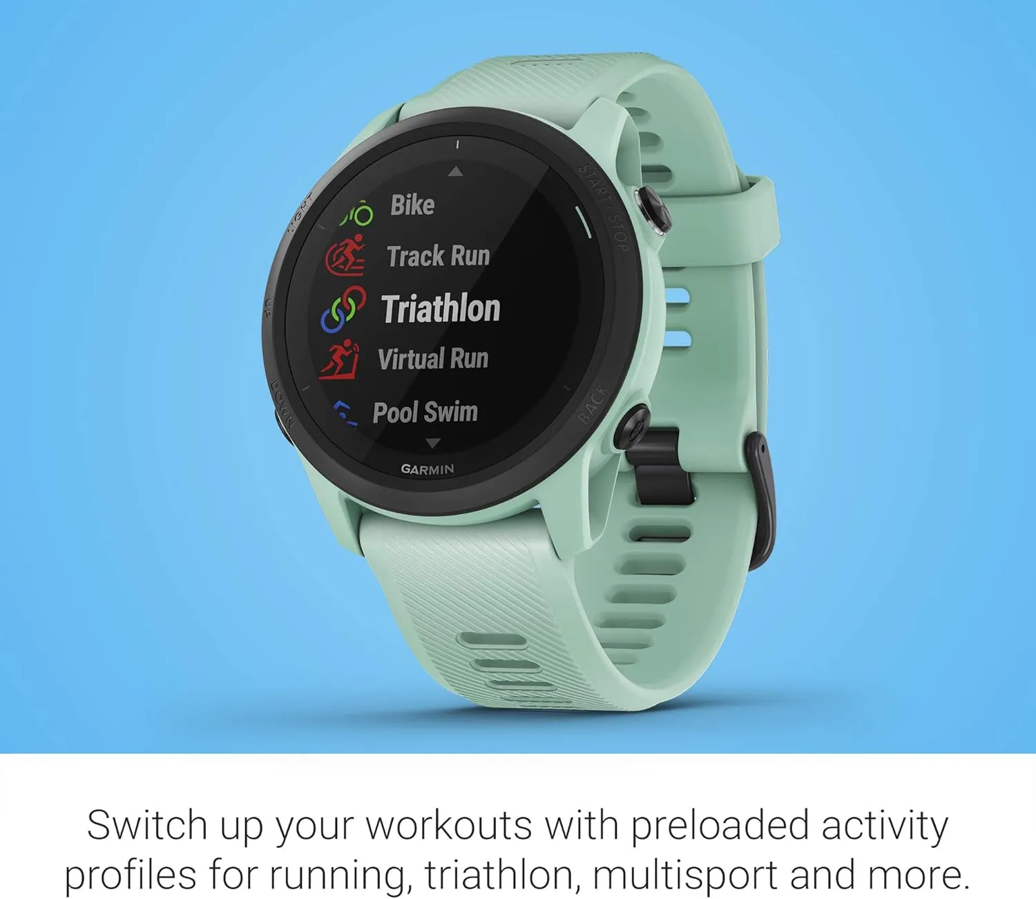 Garmin Forerunner 745, GPS Running Watch, Detailed Training Stats and On-Device Workouts, Essential Smartwatch Functions, Tropic (Renewed)