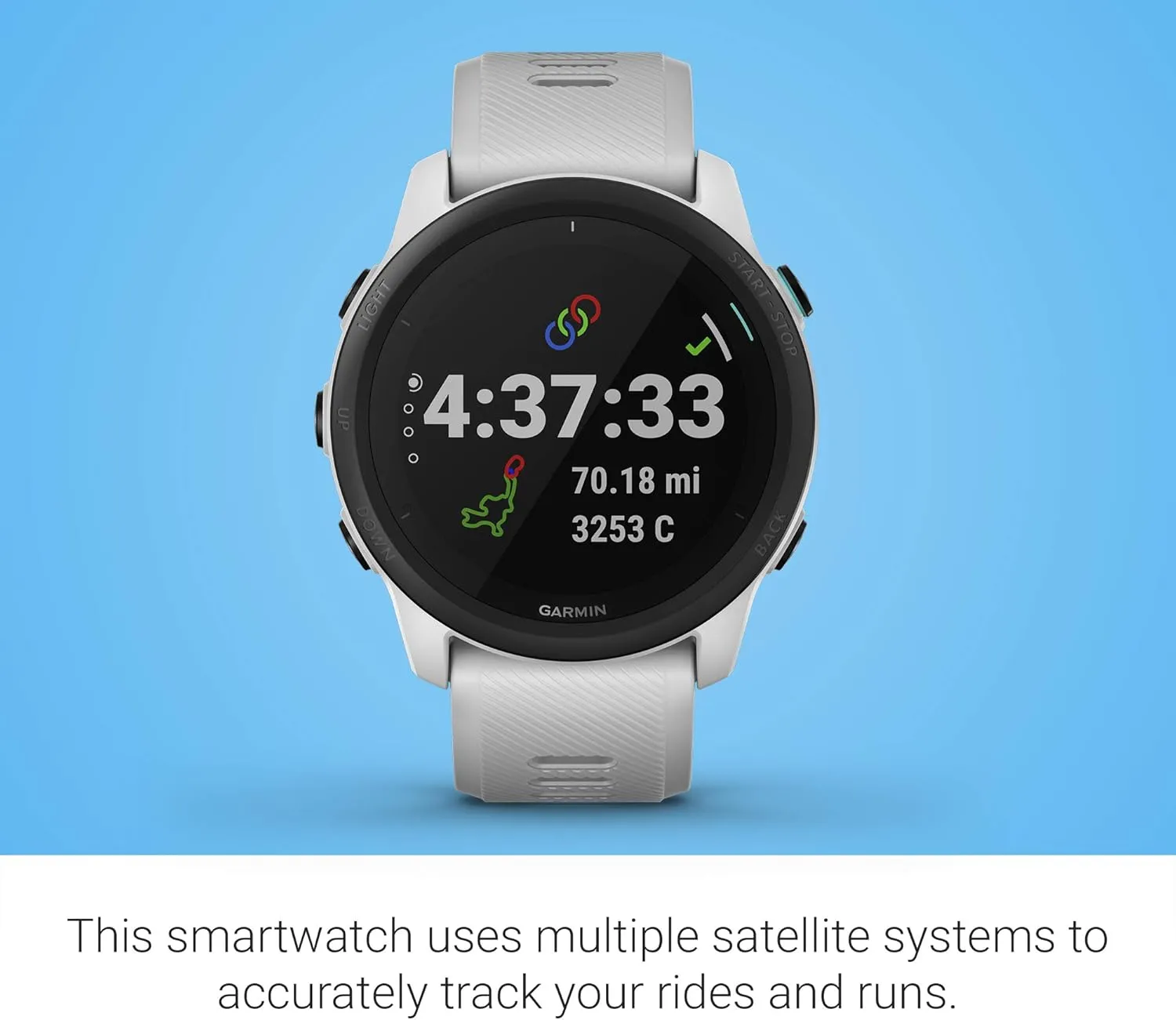 Garmin Forerunner 745, GPS Running Watch, Detailed Training Stats and On-Device Workouts, Essential Smartwatch Functions, Whitestone (Renewed)