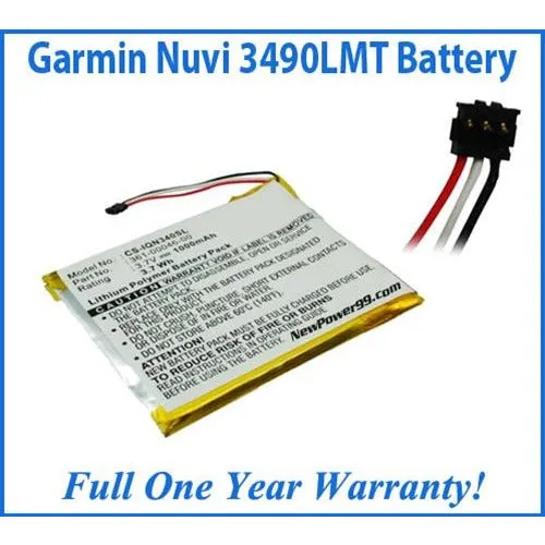 Garmin Nuvi 3490LMT Battery Replacement Kit with Tools, Video Instructions, Extended Life Battery and Full One Year Warranty