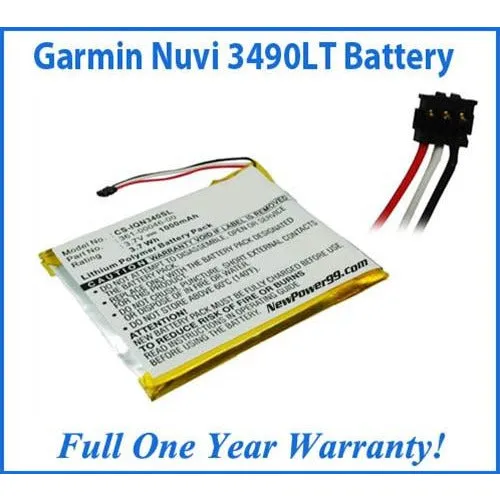Garmin Nuvi 3490LT Battery Replacement Kit with Tools, Video Instructions, Extended Life Battery and Full One Year Warranty