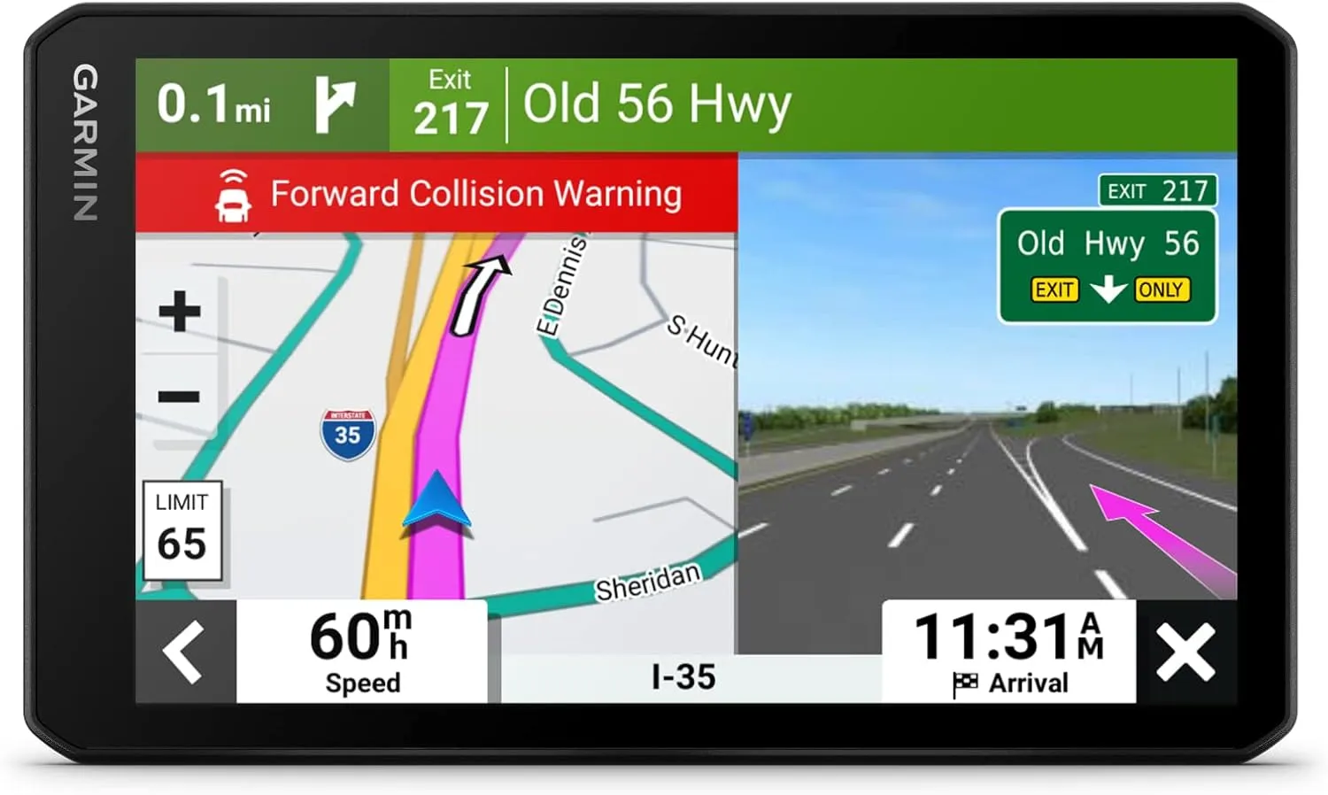 Garmin RV Cam 795, Large, Easy-to-Read 7” GPS RV Navigator, Built-in Dash Cam, Automatic Incident Detection, Custom RV Routing with Wearable4U Power Pack Bundle