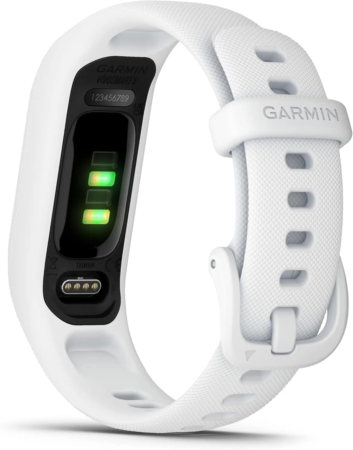 Garmin vívosmart® 5, Fitness Tracker, Long-Lasting Battery, Simple Design, White
