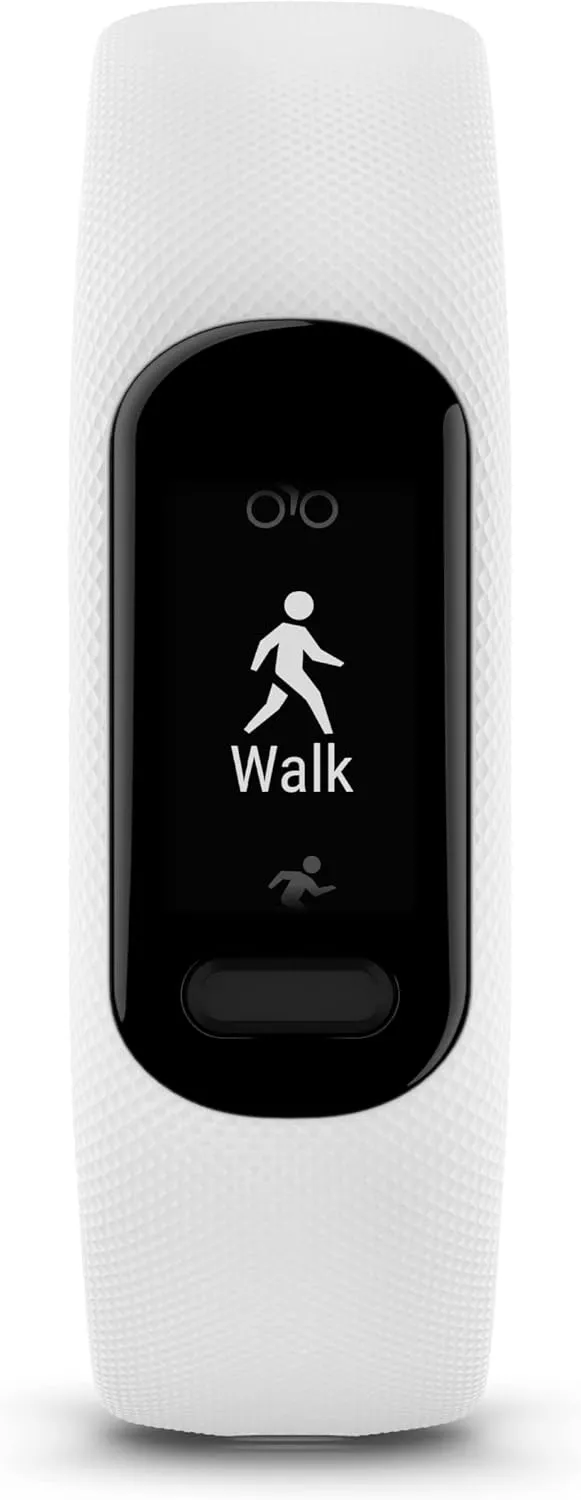 Garmin vívosmart® 5, Fitness Tracker, Long-Lasting Battery, Simple Design, White