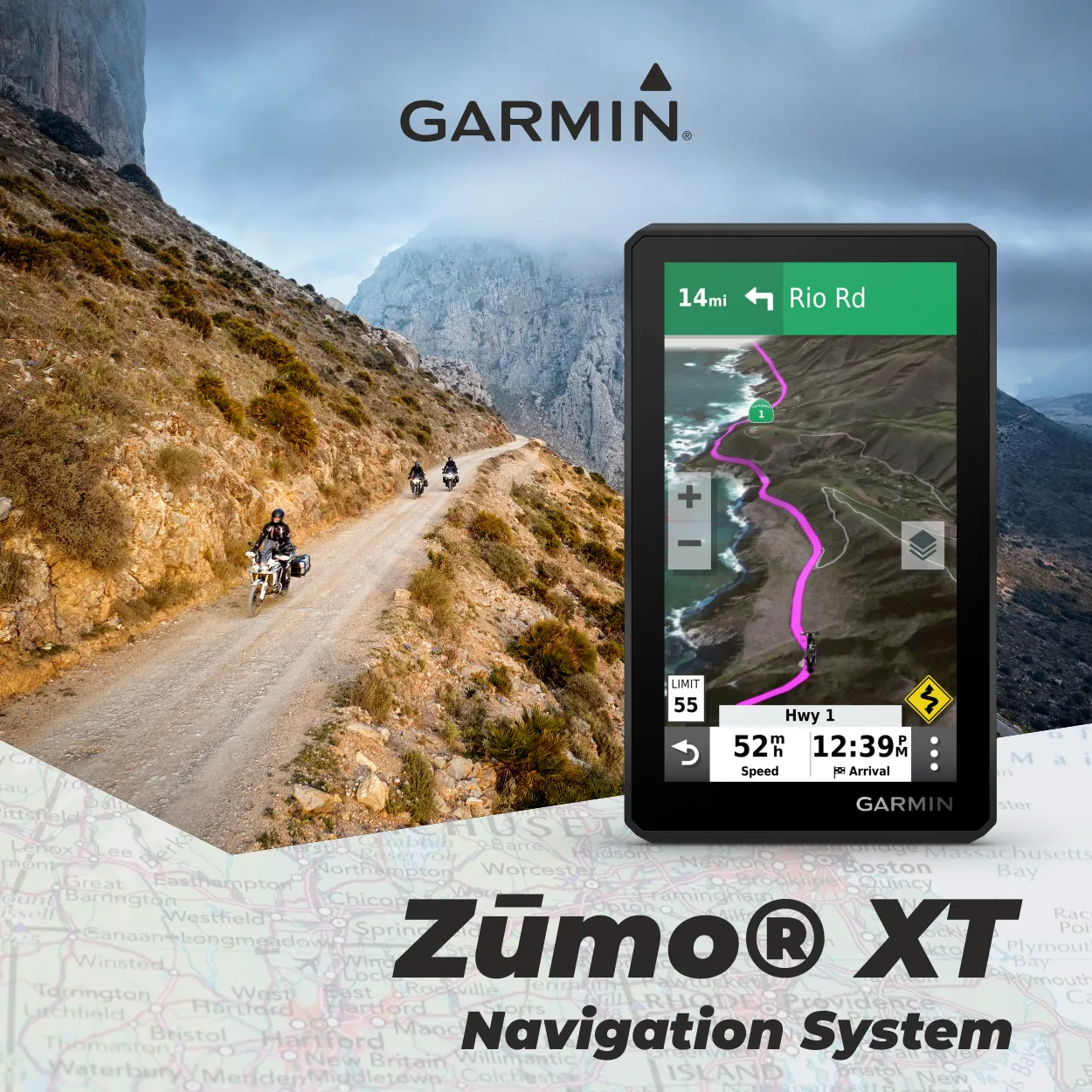 Garmin Zumo XT, All-Terrain Motorcycle GPS Navigation Device