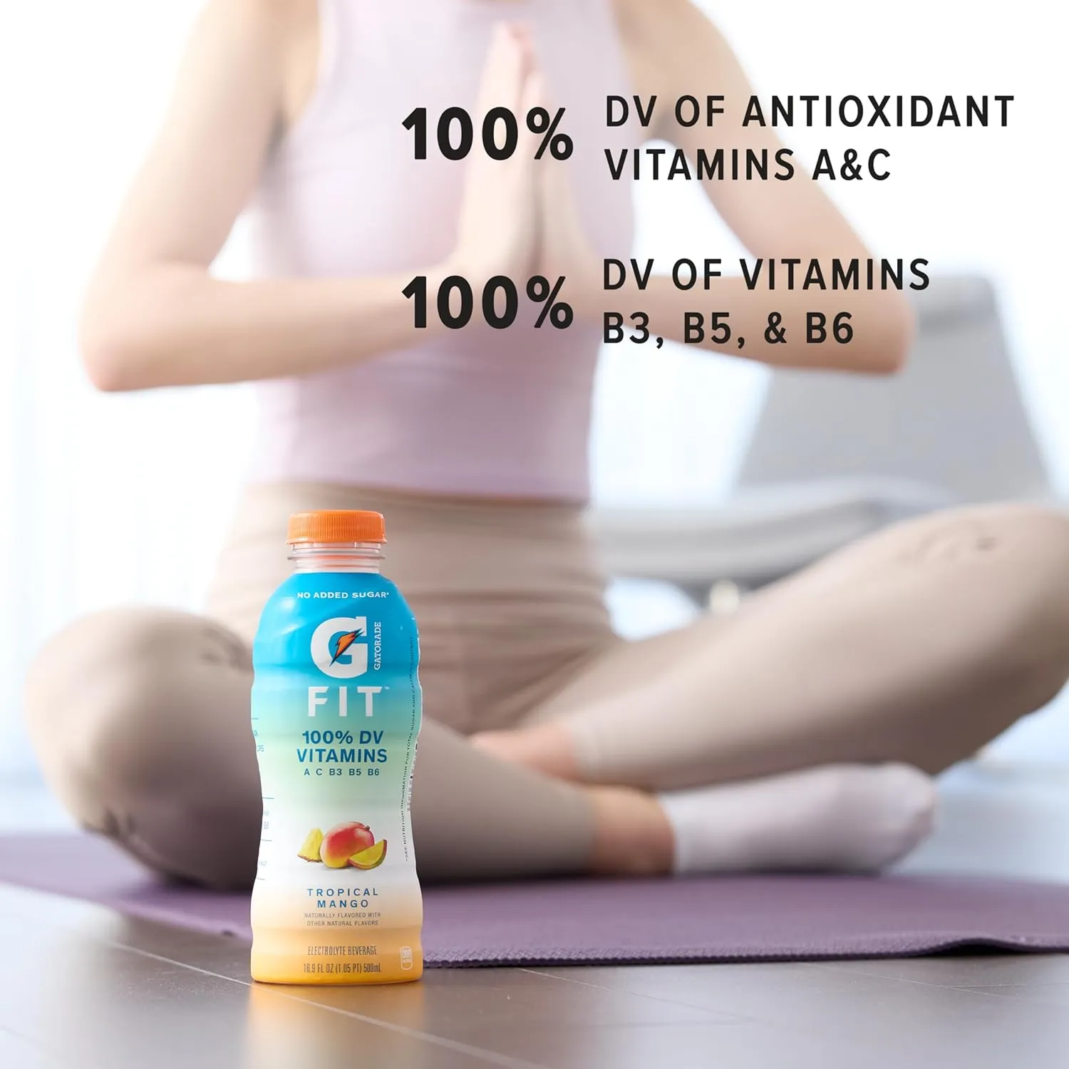 Gatorade Fit Electrolyte Beverage, Healthy Real Hydration, Blackberry Raspberry, 16.9.oz Bottles (12 Pack)