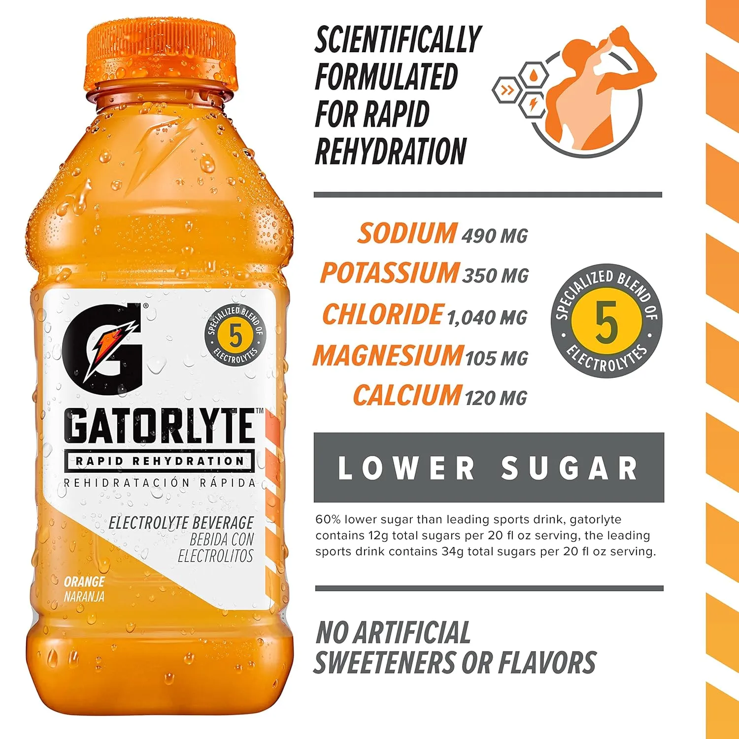 Gatorade Rapid Rehydration Electrolyte Beverage, 3 Flavor Variety Pack, 20 Fl Oz (Pack of 12)