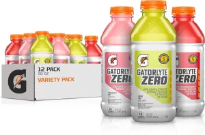 Gatorade Zero Variety Pack, Zero Sugar Hydration, 20 Fl Oz (Pack of 12)