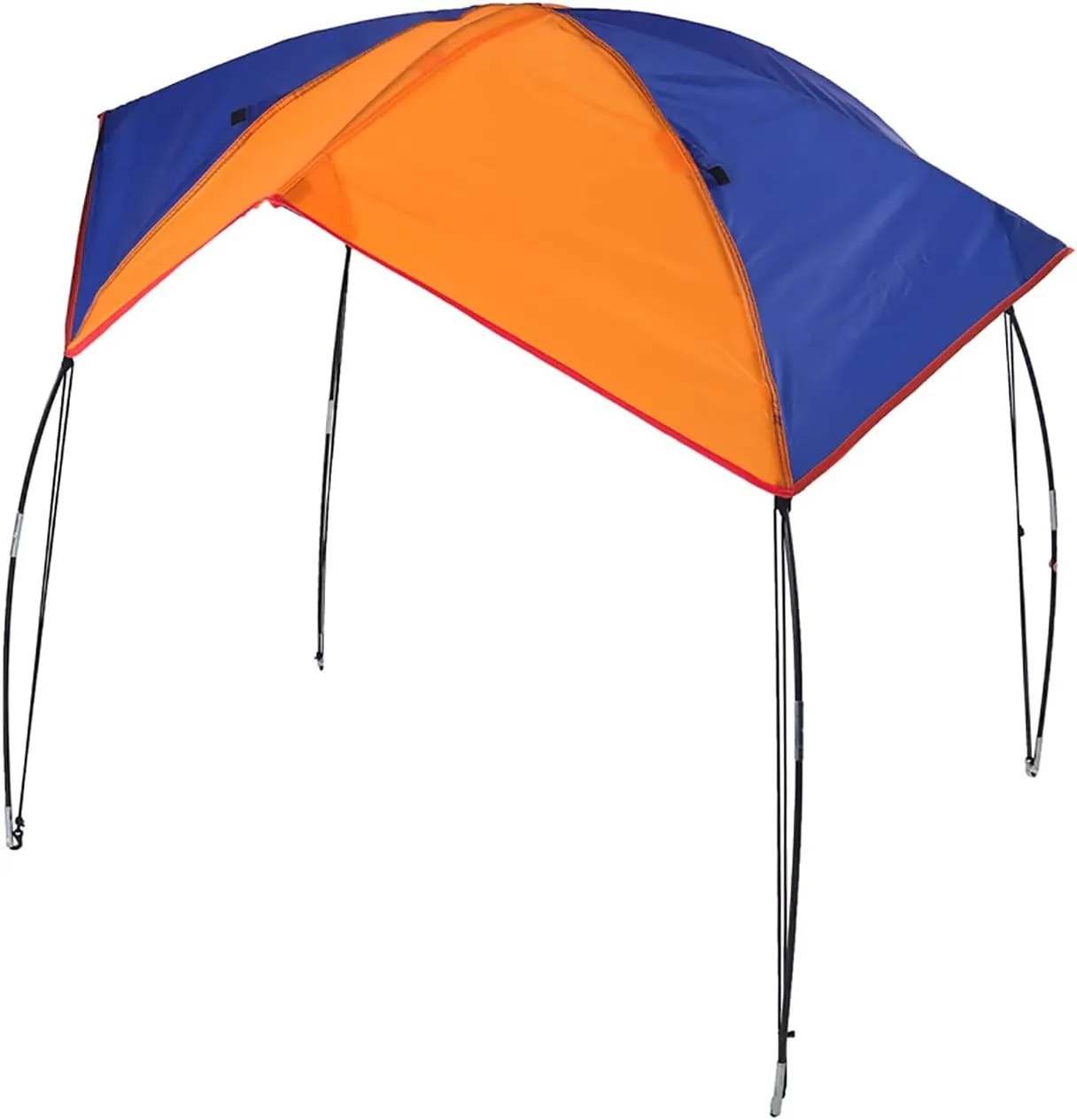 gernie Boat Shade Canopy, 2‑4 Persons Boat Sun Shade Shelter Inflatable Kayak Awning Canopy, Sailboat Awning Cover Fishing Tent Sun Shade, Sun Awning for Inflatable Boat Raft (68351