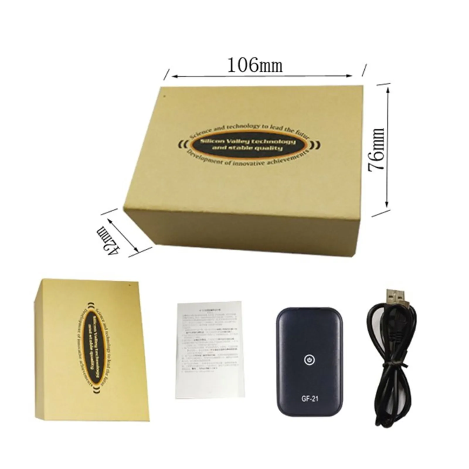 GF21 Mini GPS Car Tracker App Anti-Lost Device Voice Control Recording Locator Car Vehicle GPS Tracker High-definition Microphone WIFI LBS GPS