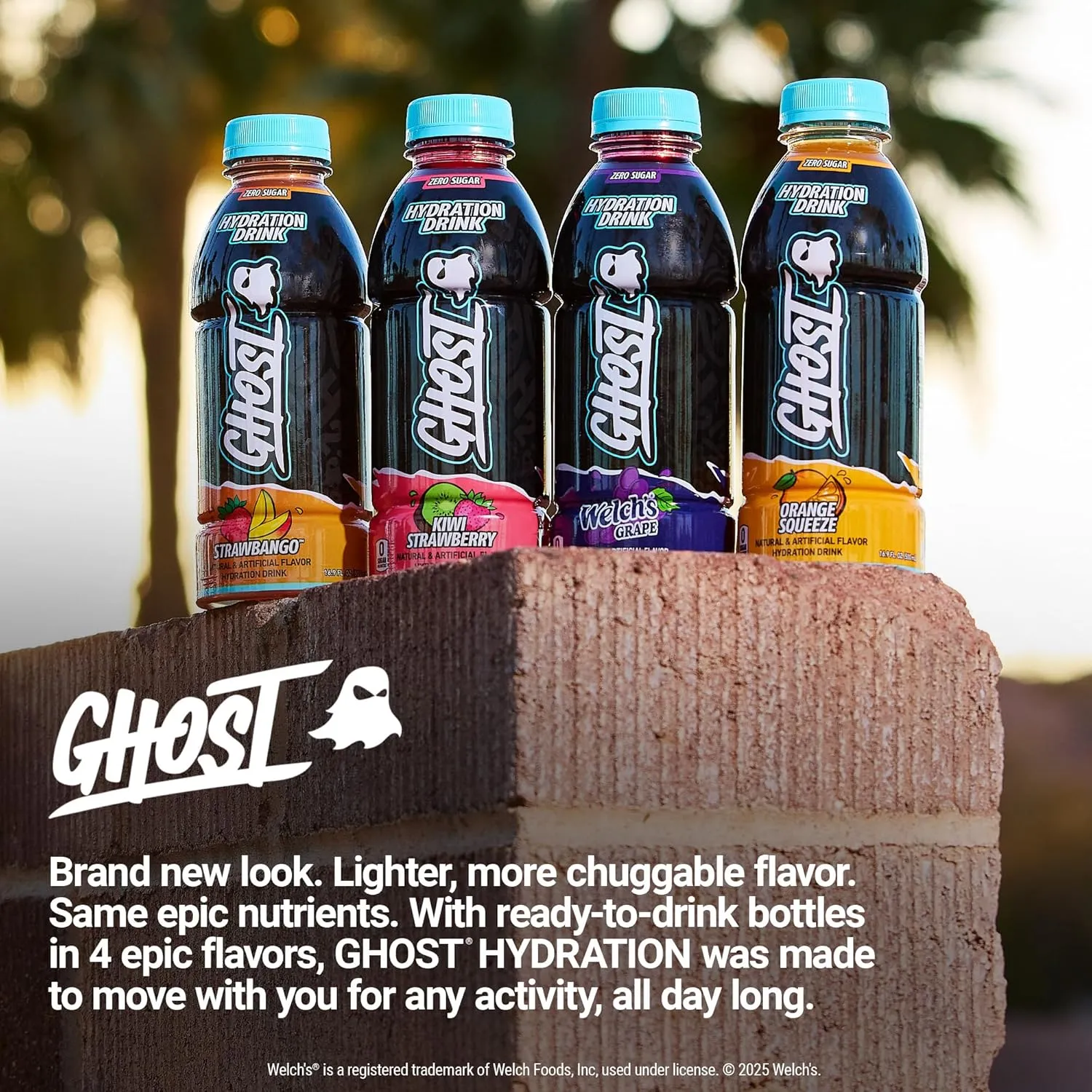 GHOST Hydration Drink, Orange Squeeze - RTD Sports Drink with Electrolytes, Natural Vitamins & Minerals - All Day Lifestyle Hydration Beverage - Zero Caffeine & Zero Sugars - 16.9 Fl Oz, 12 Pack