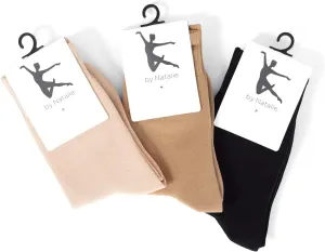 Girls Lightweight Ankle Socks for Dancing - 2 Pack