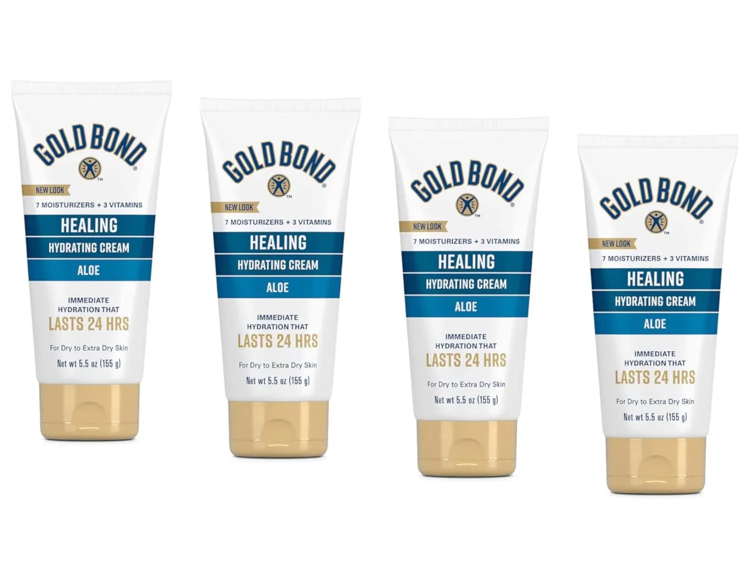 Gold Bond Ultimate Healing Skin Therapy Cream, Aloe 5.50 oz (Pack of 4)