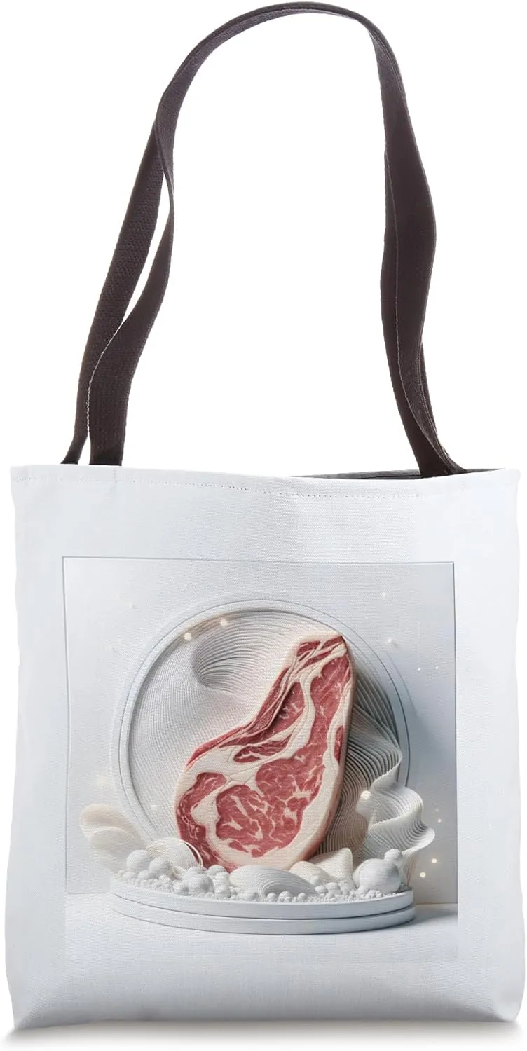 Grill Master's Muse Steak Connoisseur's Artistic Tribute Tote Bag
