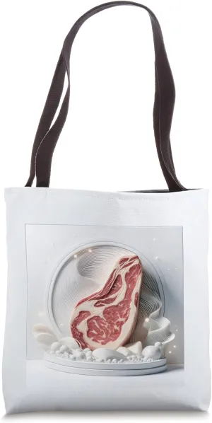Grill Master's Muse Steak Connoisseur's Artistic Tribute Tote Bag