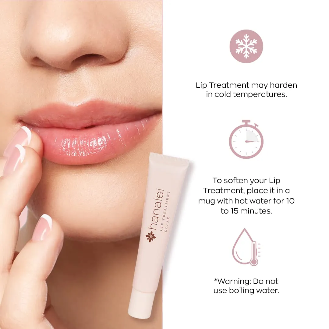 Hanalei Hydrating Lip Treatment Balm – Cruelty-Free, Paraben-Free Moisturizer for Severely Dry, Chapped Lips – Kukui Oil, Shea Butter & Grapeseed Oil –Multi Colored Tint, Travel-Size 3-Pack (5ml X 3)