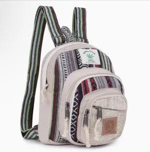 Handmade Lightweight Hemp Mini Backpack