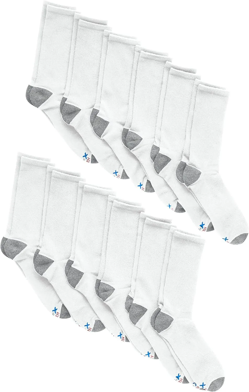 Hanes Men's Hanes Men's Socks, X-temp Lightweight Socks, Crew and Ankle, 12-pack