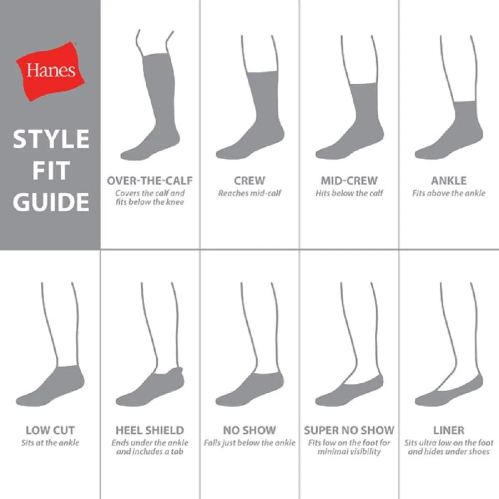 Hanes Men's Socks, X-Temp Lightweight Socks, Low Cut and No Show, 12-Pack