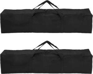 HARFINGTON 2pcs Camping Chair Replacement Bag 39.4" x 7.9" Folding Chair Carry Bag Oxford Cloth Storage Tent Bag with Handle Strap for Travel Outdoor Camping Sports, Black