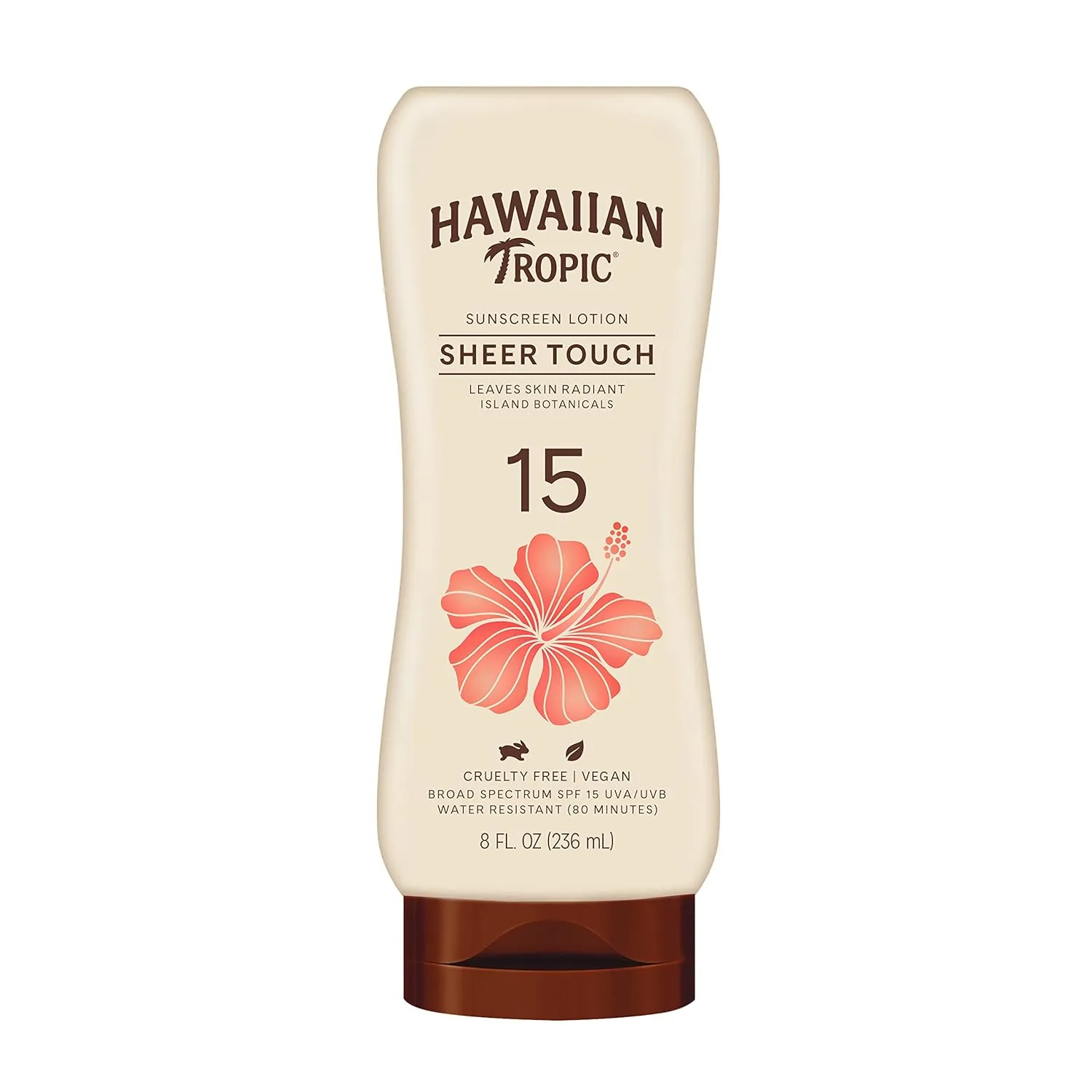 Hawaiian Tropic Weightless Hydration Clear Spray Sunscreen SPF 15 Twin Pack 6oz each & Sheer Touch Ultra Radiance Lotion Sunscreen SPF 15 8oz