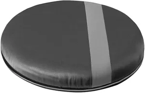 HealthSmart 360 Degree Swivel Seat Cushion, Chair Assist for Elderly, Swivel Seat Cushion for Car, Twisting Disc, Gray Stripe, 12.5 Inches in Diameter