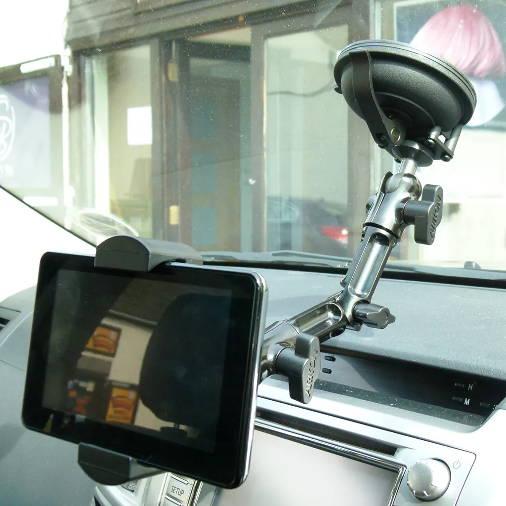 Heavy-Duty Multi-Angle Suction Deluxe Mount with 8 inch Arm for GPS or Mobile Devices (sku 42197)